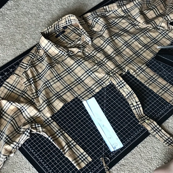 Authentic Upcycled BURBERRY Patchwork Face Mask - Picture 16 of 16